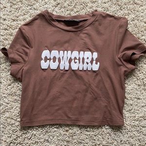 cowgirl crop top brandy melville dupe